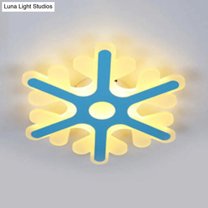 ديكوربايتس™ مصباح سقفي أكريليك ندفة الثلج مثبت في السقف لغرفة نوم الأطفال