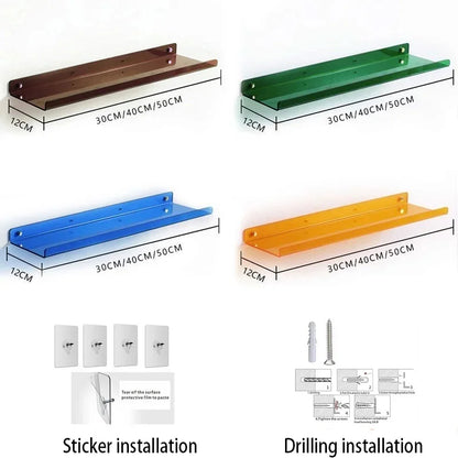 Acrylic Wall Shelf Organizer for Home Decor
