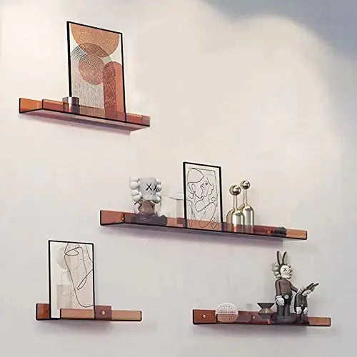 Acrylic Wall Shelf Organizer for Home Decor