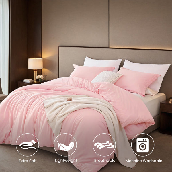 Juego de Cubrecama Oversized Incluye 1 Cubrecama y 2 Fundas de Almohada. Presenta Tela Transpirable, Suave y de Alta Calidad en Estilo Bohemio. Combina la Elegancia de un Hotel de Lujo con un Diseño Minimalista para Versat