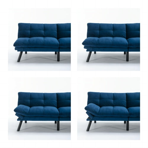 Navy Folding Sofa Bed