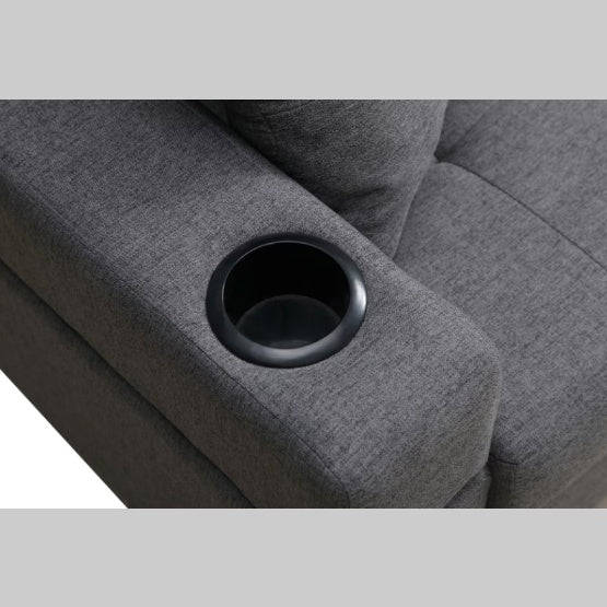 Gray Fabric Sectional Sofa