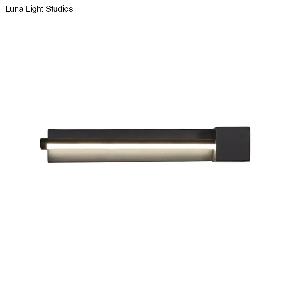 DecorBites™ DecorBites™ Adjustable Acrylic Linear Wall Sconce LED Light Fixture - Black/White, Warm/White Light