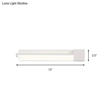 DecorBites™ DecorBites™ Adjustable Acrylic Linear Wall Sconce LED Light Fixture - Black/White, Warm/White Light