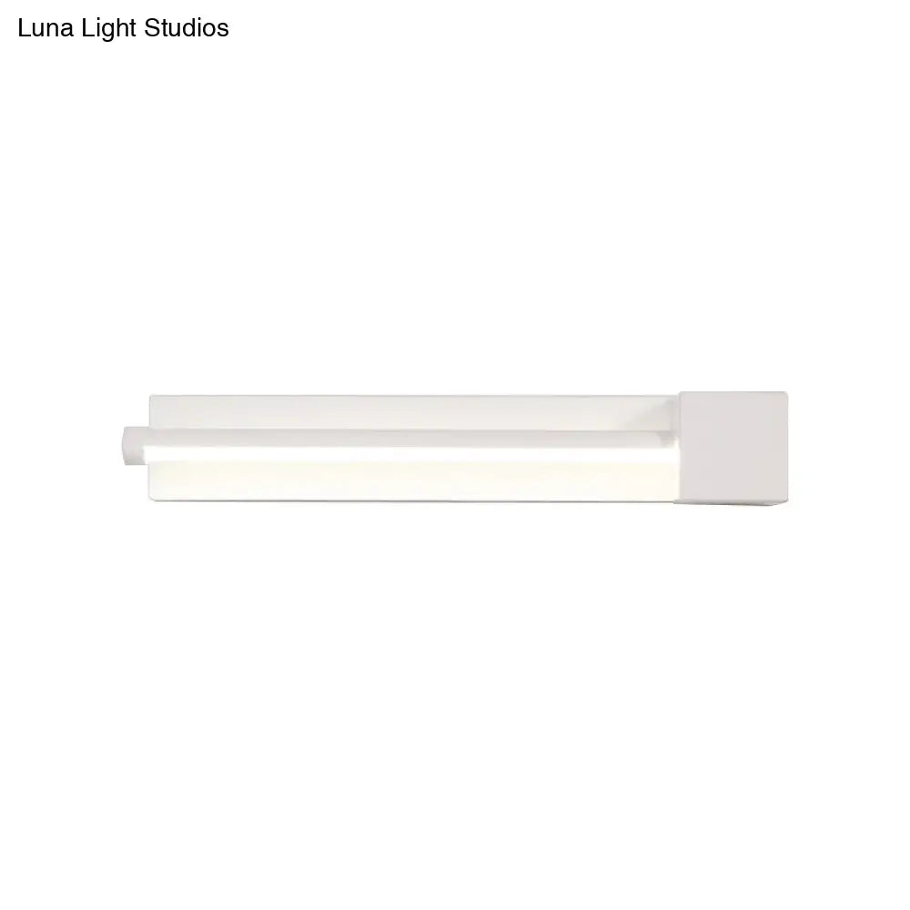 DecorBites™ DecorBites™ Adjustable Acrylic Linear Wall Sconce LED Light Fixture - Black/White, Warm/White Light