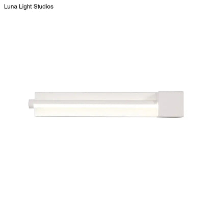 DecorBites™ DecorBites™ Adjustable Acrylic Linear Wall Sconce LED Light Fixture - Black/White, Warm/White Light