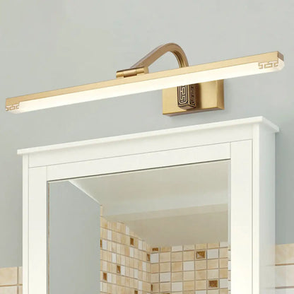 Aplique de pared LED ajustable para tocador - Iluminación tradicional acrílica para baños