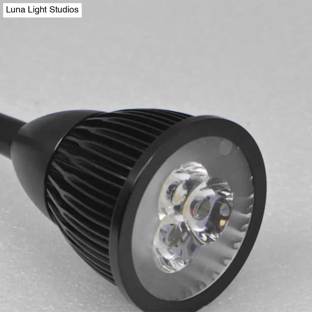 DecorBites™ Adjustable LED Wall Sconce - Modern Metal Shade Wall Lamp in Black Finish (with/without Switch), Warm/White Lighting