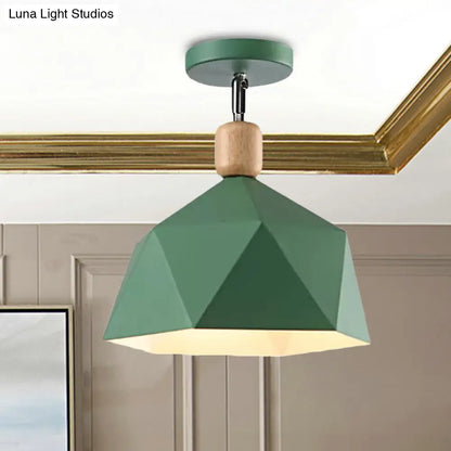 DecorBites™ DecorBites™ Adjustable Macaron Hexagon Ceiling Mount Light in Gray/White/Green for Corridor
