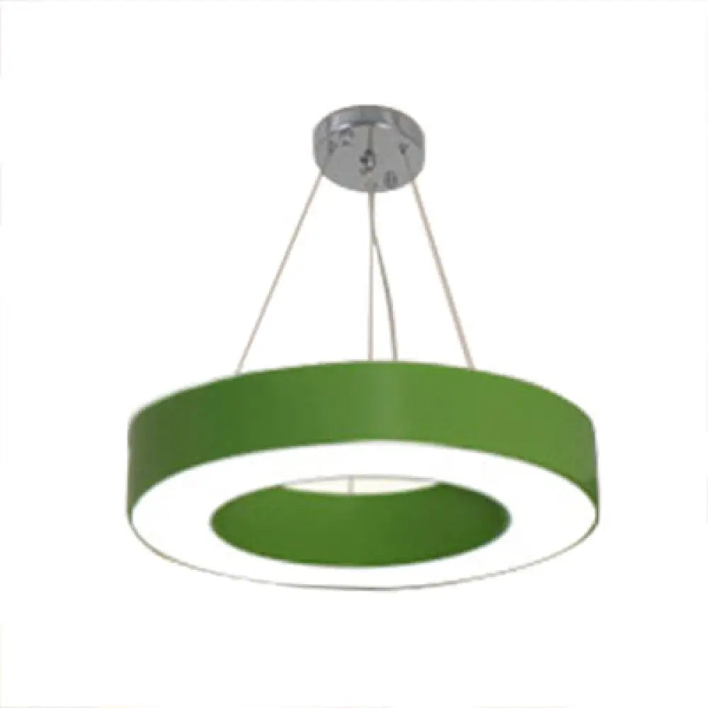 DecorBites™ Adjustable Metal Drum Pendant Light with Integrated LED for Play Room
