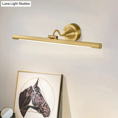 DecorBites™ Adjustable Metal Linear LED Wall Sconce with Black/Gold Finish and Acrylic Shade