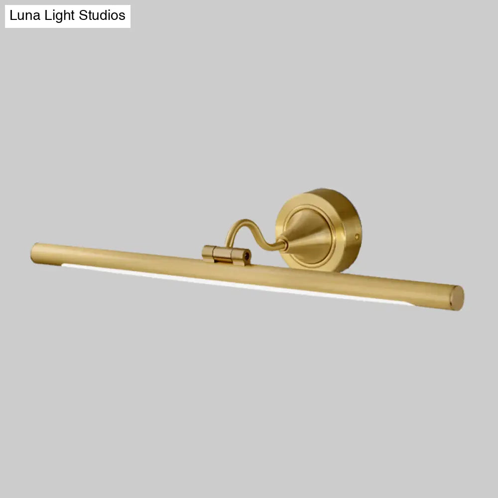 DecorBites™ Adjustable Metal Linear LED Wall Sconce with Black/Gold Finish and Acrylic Shade