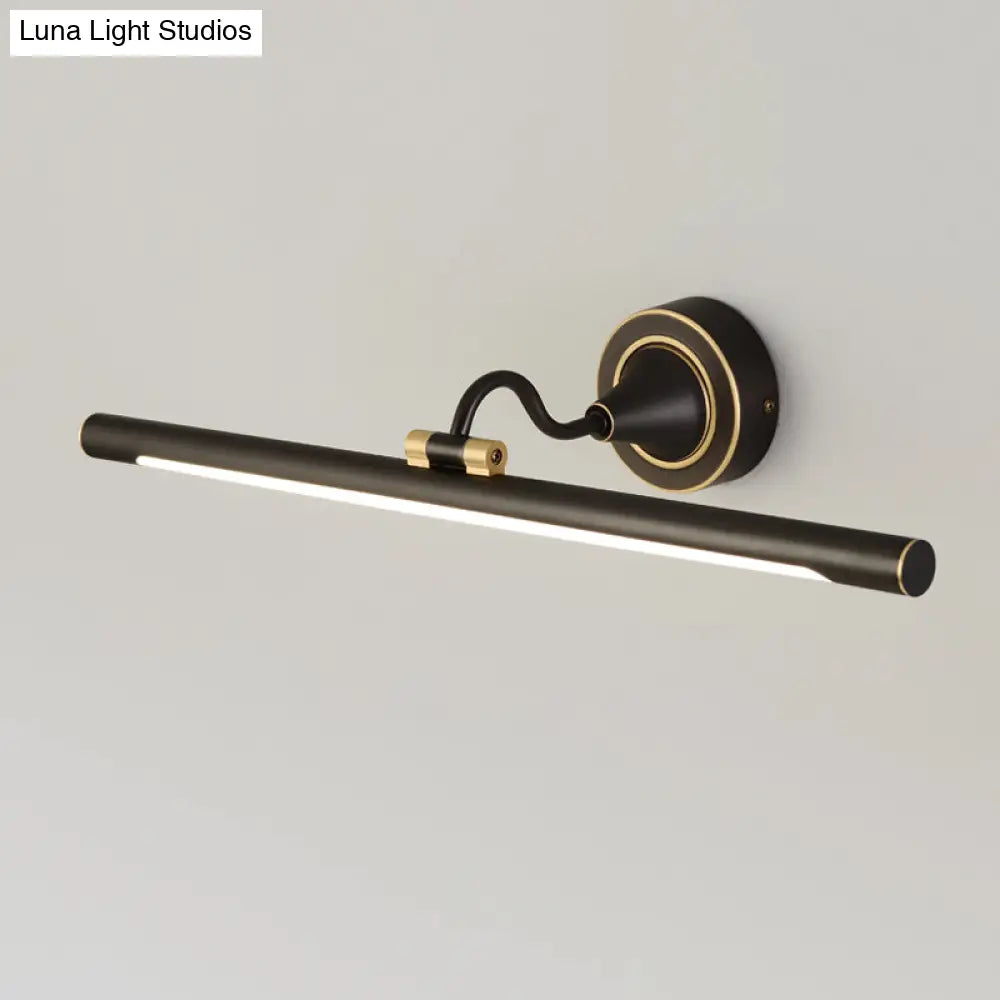 DecorBites™ Adjustable Metal Linear LED Wall Sconce with Black/Gold Finish and Acrylic Shade