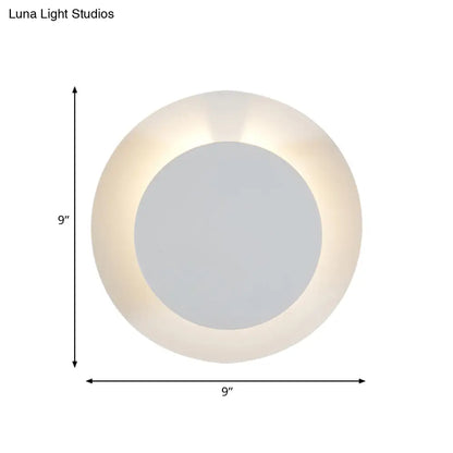 مصباح حائطي معدني LED بسيط وقابل للتعديل من DecorBites™ - وحدة إضاءة بيضاء تُثبّت على الحائط