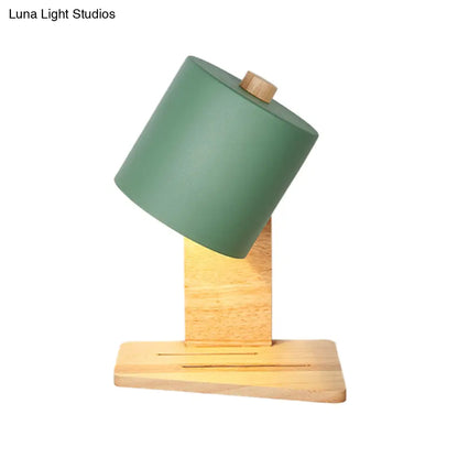 DecorBites™ Adjustable Nordic Metal Drum Wall Sconce with 1 Bulb: Gray/White/Green Bedside Light Fixture