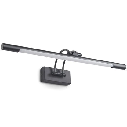 Aplique de pared LED tubular ajustable para tocador, con diseño minimalista y pantalla de plástico