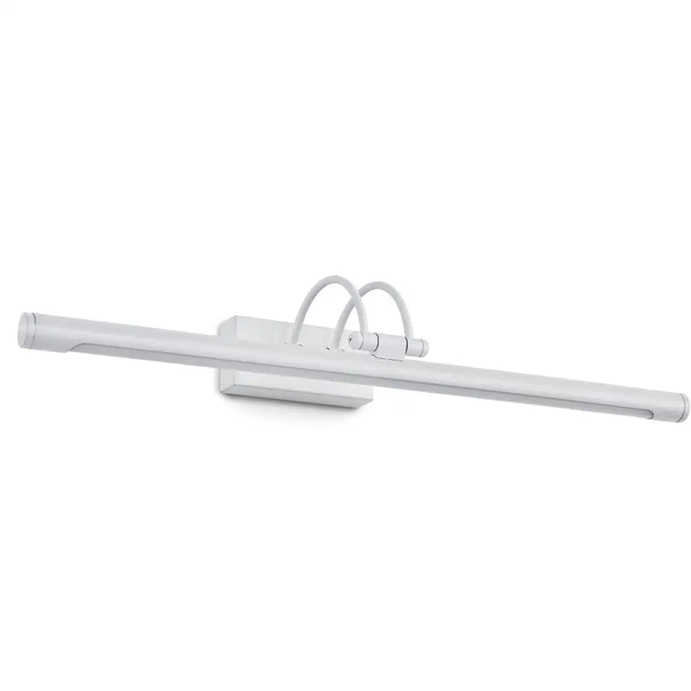Aplique de pared LED tubular ajustable para tocador, con diseño minimalista y pantalla de plástico