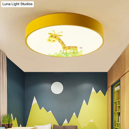 DecorBites™ DecorBites™ Adorable Giraffe-themed Yellow LED Ceiling Mount Light for Baby Bedroom