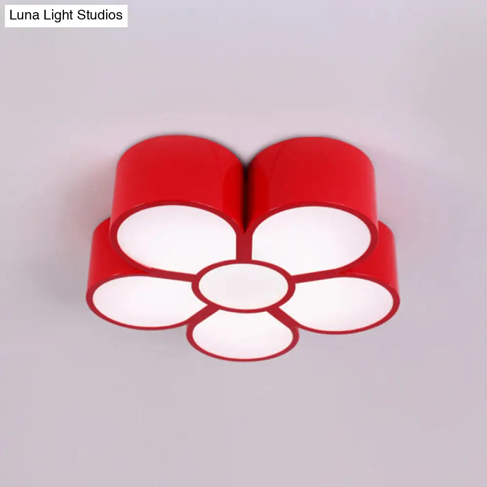 ديكوربايتس™ مصباح سقف LED لغرفة نوم الفتيات مع مصباح معلق على شكل رسوم متحركة وغطاء أكريليك على شكل زهرة