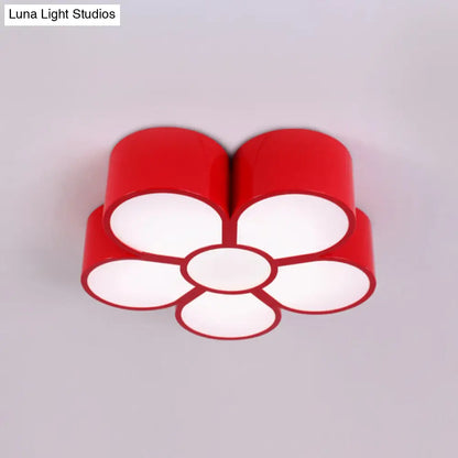 ديكوربايتس™ مصباح سقف LED لغرفة نوم الفتيات مع مصباح معلق على شكل رسوم متحركة وغطاء أكريليك على شكل زهرة