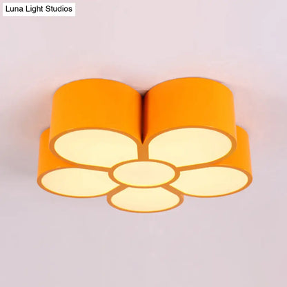 ديكوربايتس™ مصباح سقف LED لغرفة نوم الفتيات مع مصباح معلق على شكل رسوم متحركة وغطاء أكريليك على شكل زهرة