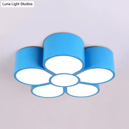 ديكوربايتس™ مصباح سقف LED لغرفة نوم الفتيات مع مصباح معلق على شكل رسوم متحركة وغطاء أكريليك على شكل زهرة