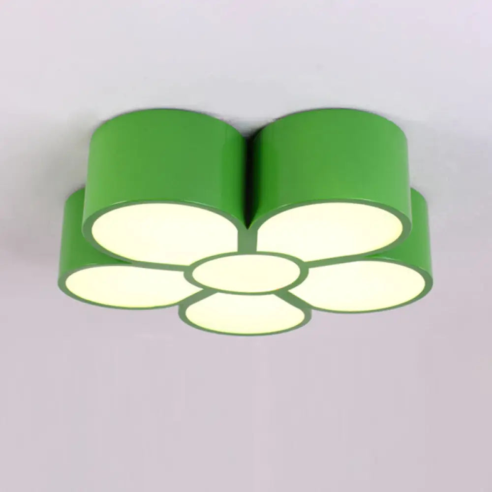 ديكوربايتس™ مصباح سقف LED لغرفة نوم الفتيات مع مصباح معلق على شكل رسوم متحركة وغطاء أكريليك على شكل زهرة