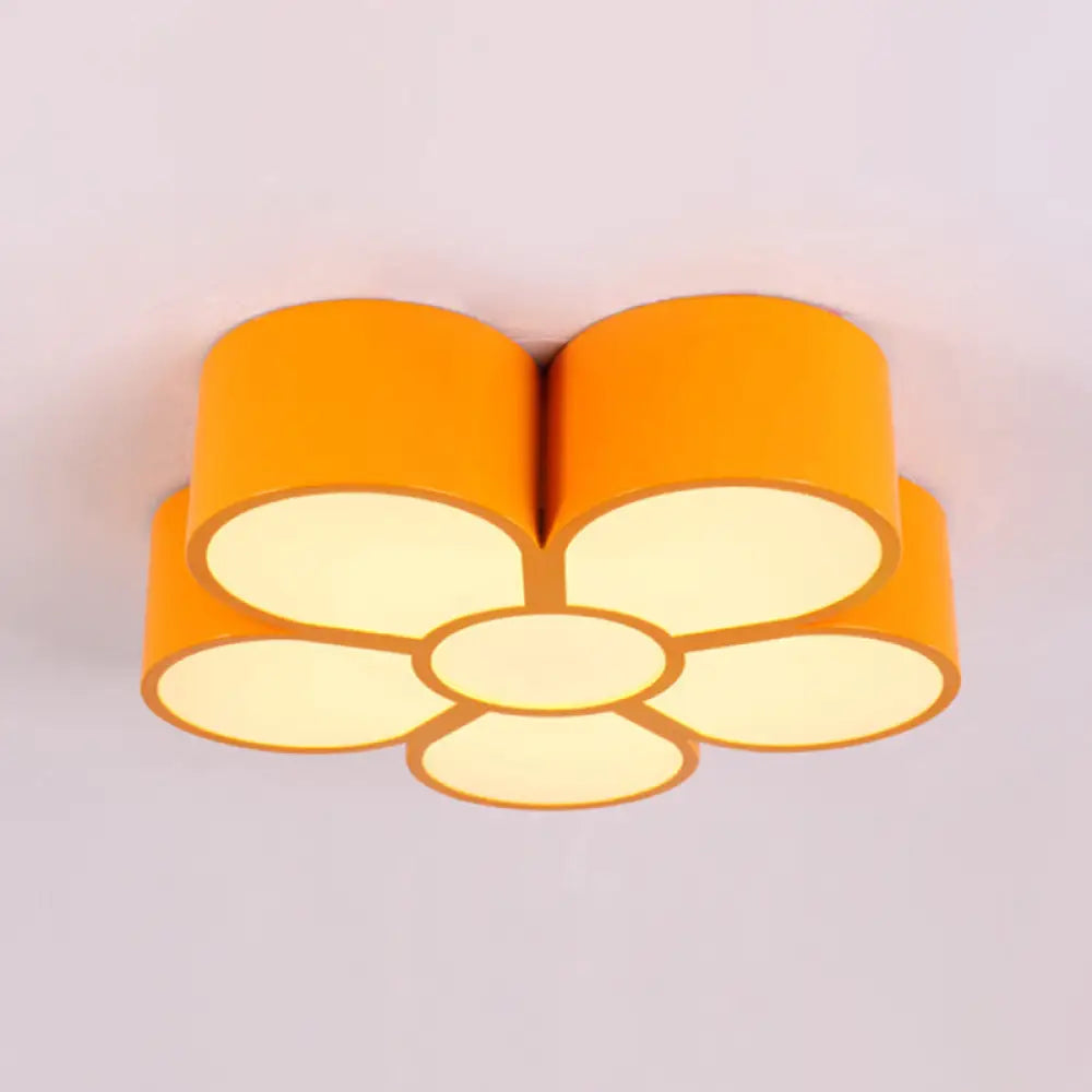 ديكوربايتس™ مصباح سقف LED لغرفة نوم الفتيات مع مصباح معلق على شكل رسوم متحركة وغطاء أكريليك على شكل زهرة