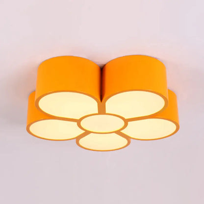 ديكوربايتس™ مصباح سقف LED لغرفة نوم الفتيات مع مصباح معلق على شكل رسوم متحركة وغطاء أكريليك على شكل زهرة