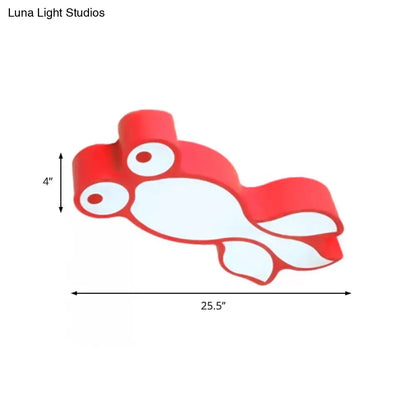 DecorBites™ DecorBites™ Adorable Little Goldfish Ceiling Light: Acrylic LED Flush Mount for Kids' Bedrooms