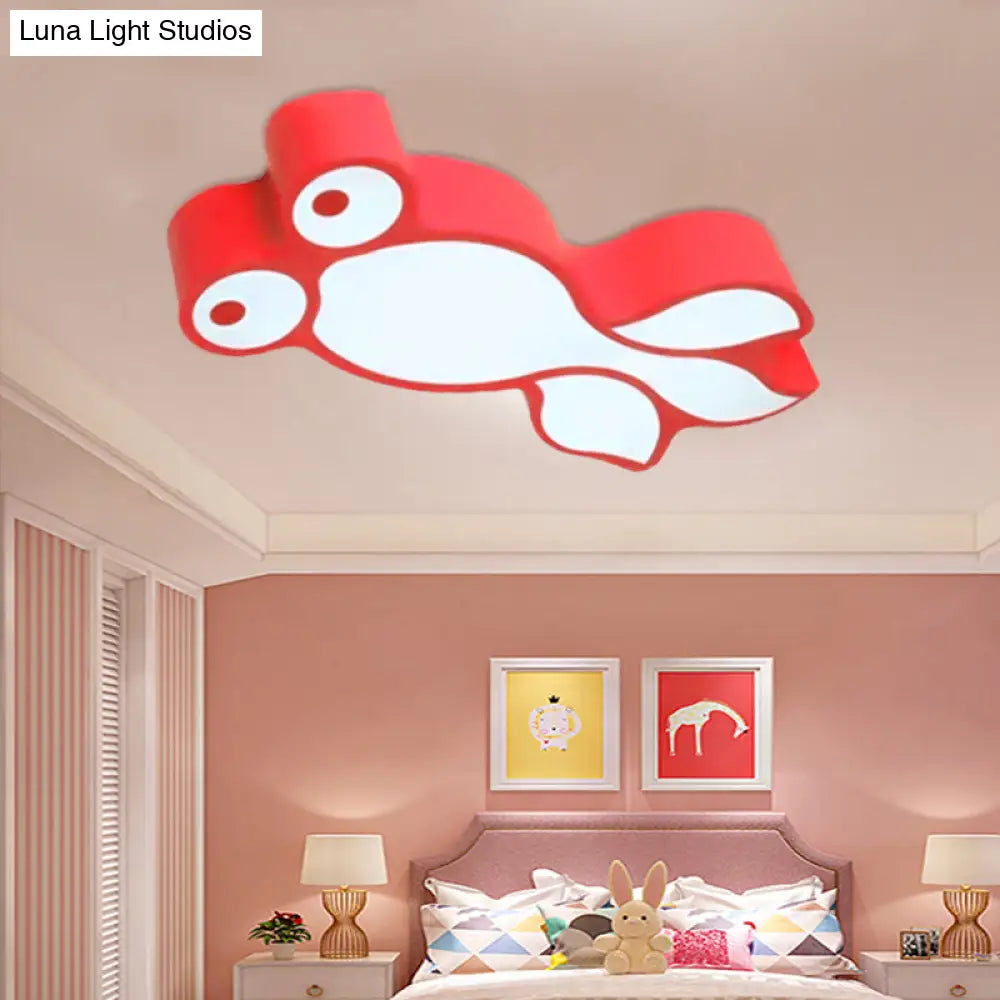 DecorBites™ DecorBites™ Adorable Little Goldfish Ceiling Light: Acrylic LED Flush Mount for Kids' Bedrooms
