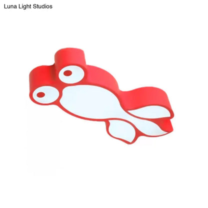 DecorBites™ DecorBites™ Adorable Little Goldfish Ceiling Light: Acrylic LED Flush Mount for Kids' Bedrooms