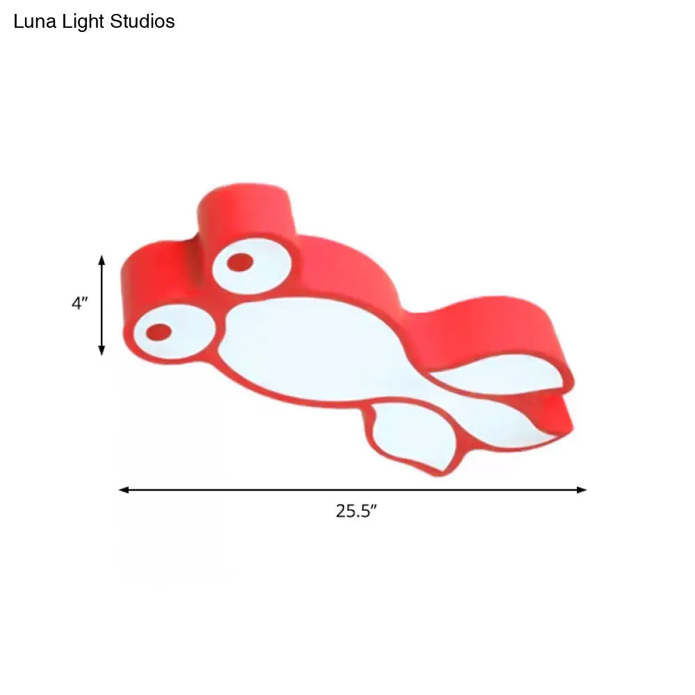DecorBites™ DecorBites™ Adorable Little Goldfish Ceiling Light: Acrylic LED Flush Mount for Kids' Bedrooms