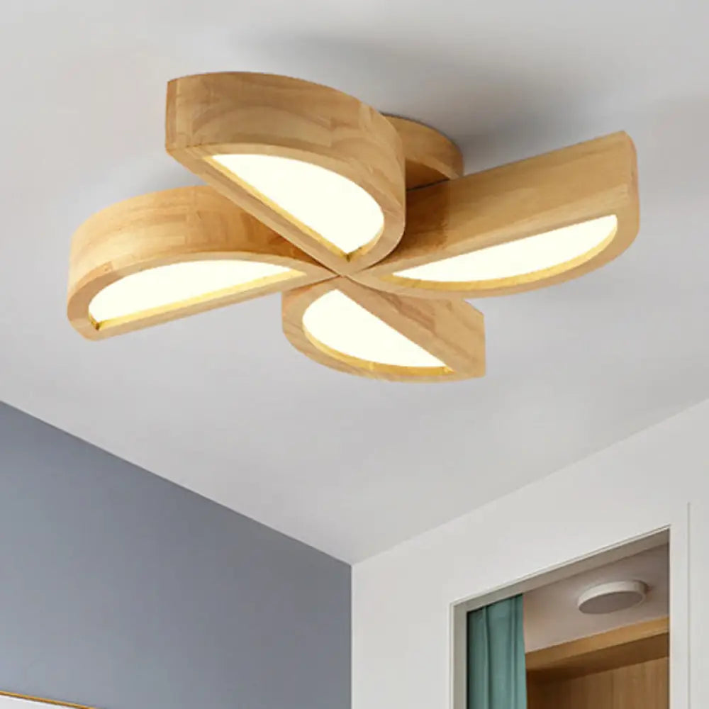 DecorBites™ DecorBites™ Adorable Wood Toy Windmill Ceiling Light for Kids' Bedroom