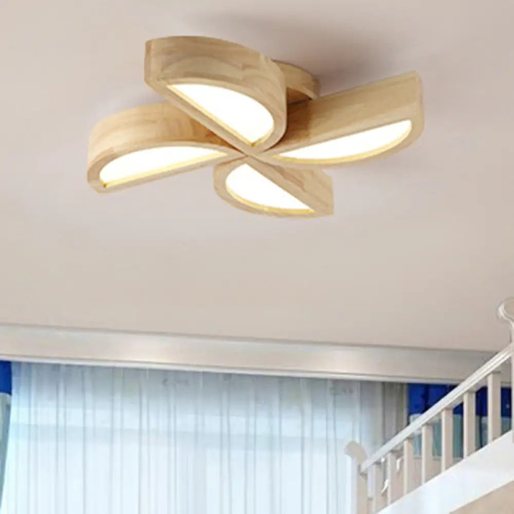 DecorBites™ DecorBites™ Adorable Wood Toy Windmill Ceiling Light for Kids' Bedroom