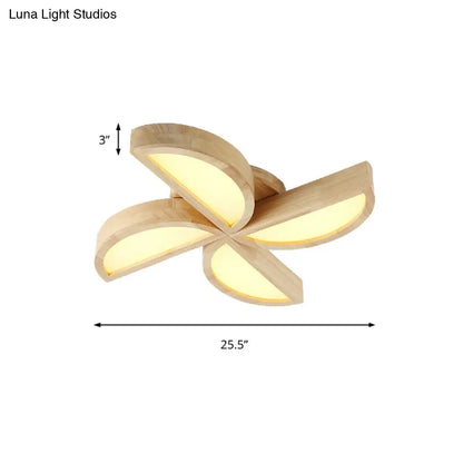 DecorBites™ DecorBites™ Adorable Wood Toy Windmill Ceiling Light for Kids' Bedroom