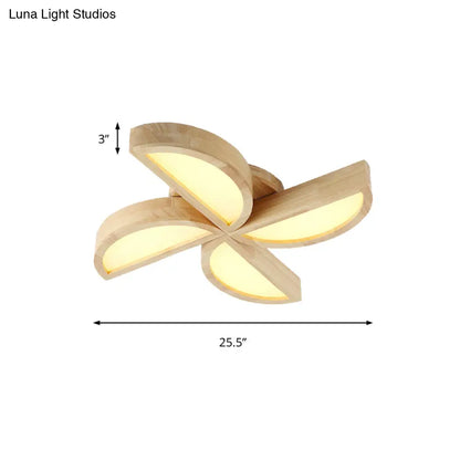 DecorBites™ DecorBites™ Adorable Wood Toy Windmill Ceiling Light for Kids' Bedroom