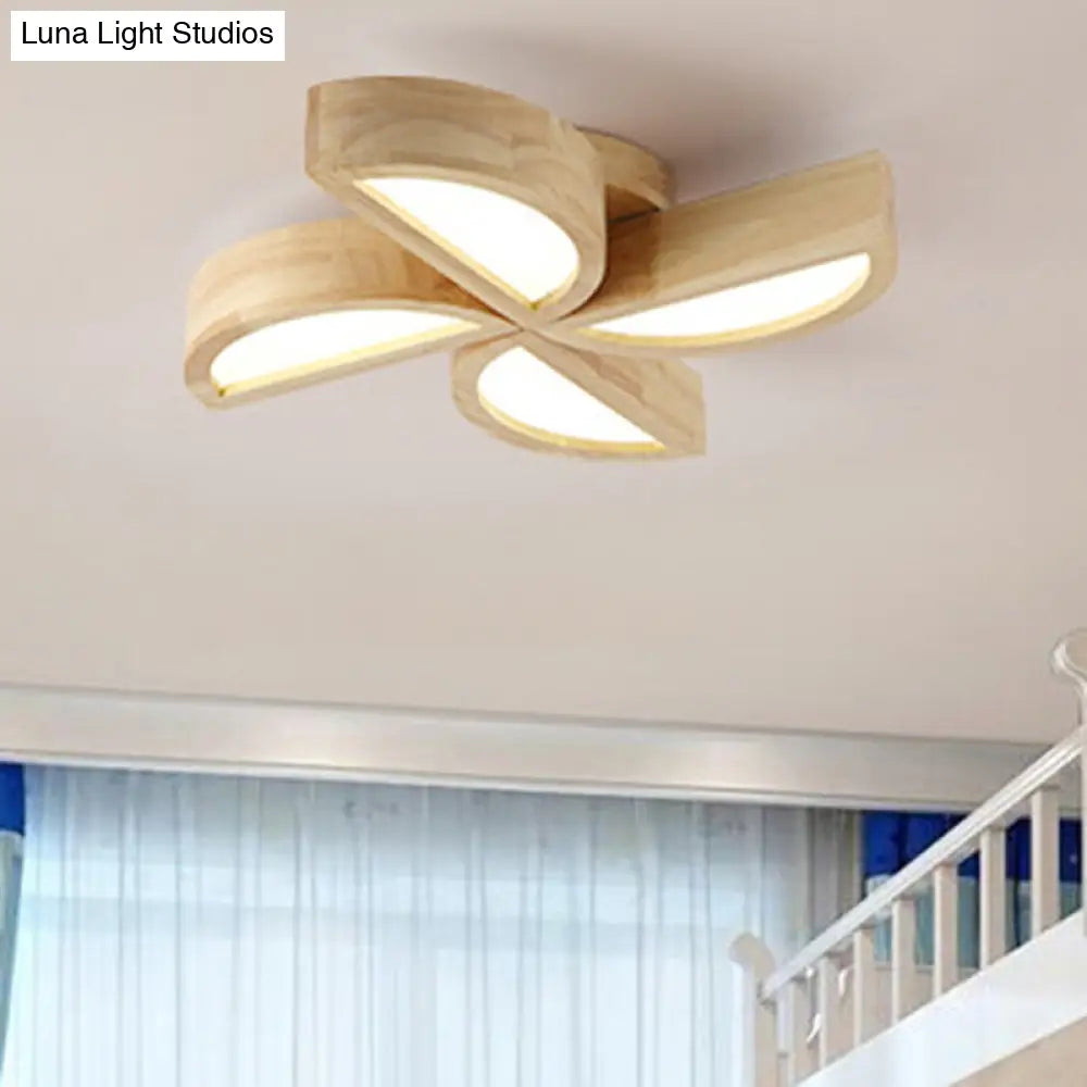 DecorBites™ DecorBites™ Adorable Wood Toy Windmill Ceiling Light for Kids' Bedroom