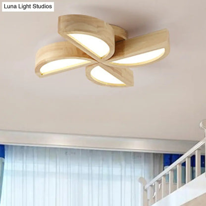 DecorBites™ DecorBites™ Adorable Wood Toy Windmill Ceiling Light for Kids' Bedroom