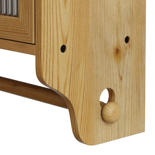 Puerta de Cristal Vintage Doble Puerta Armario de Pared para Baño, Cocina, Comedor, Color de Madera Plataformas No Disponibles - Temu
