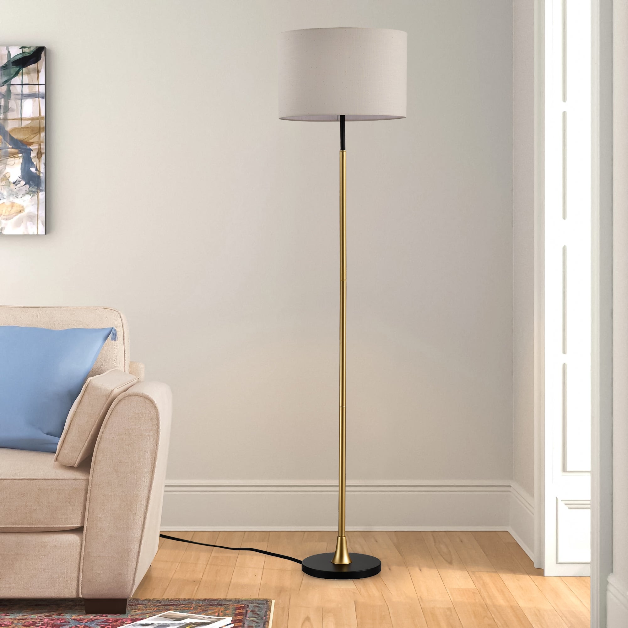 Industrial Black Floor Lamp