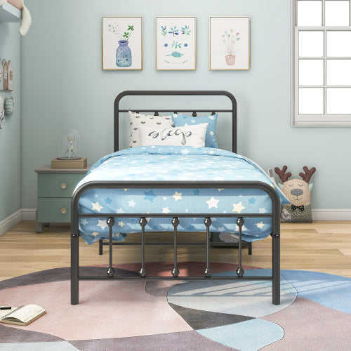 Twin Victorian Metal Bed