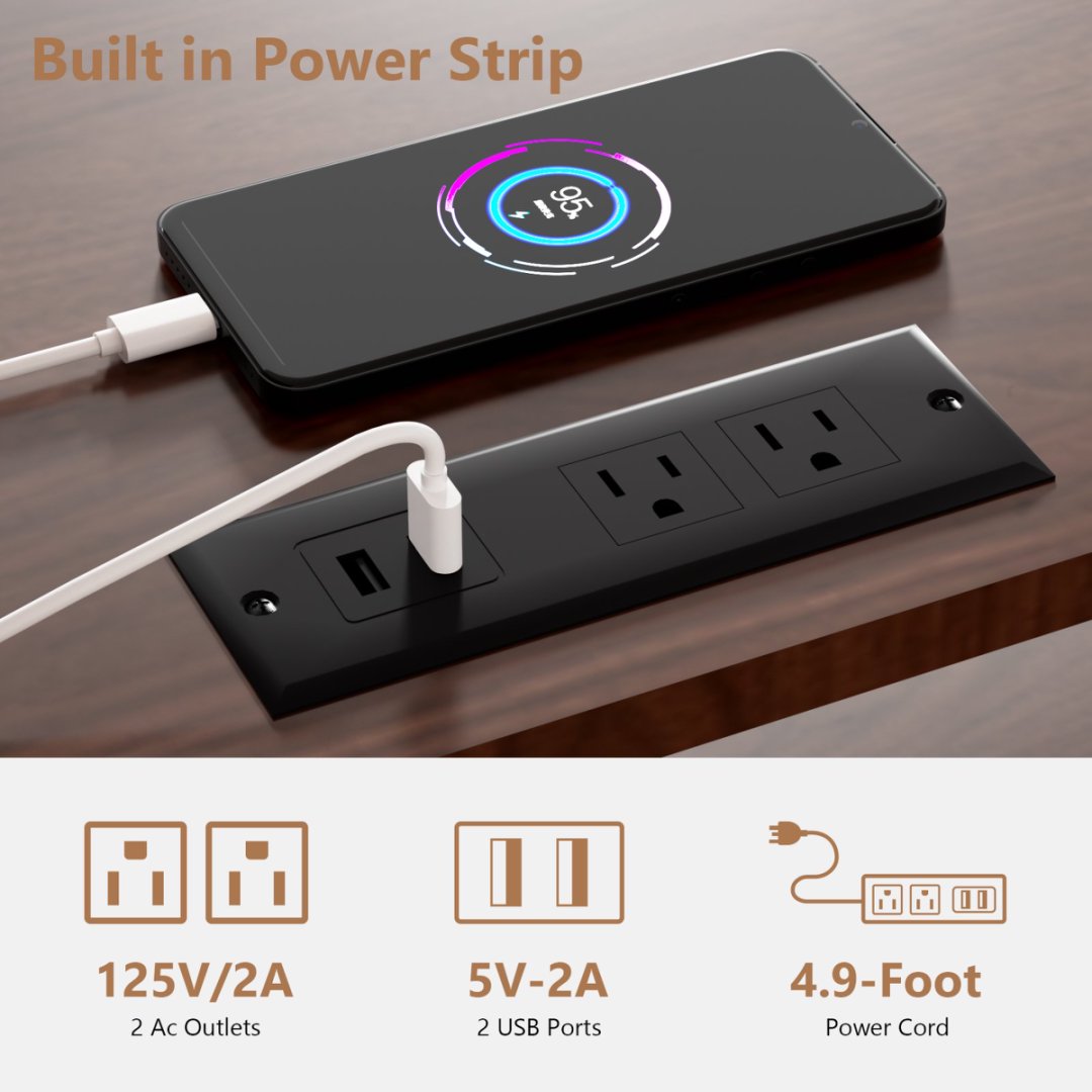 Mid Century Modern TV Stand For 55,60,65,70 Inch TV, Wood Entertainment Center With Power Outlets, Media Console With Sliding Doors And Open Shelf For Living Room, Walnut