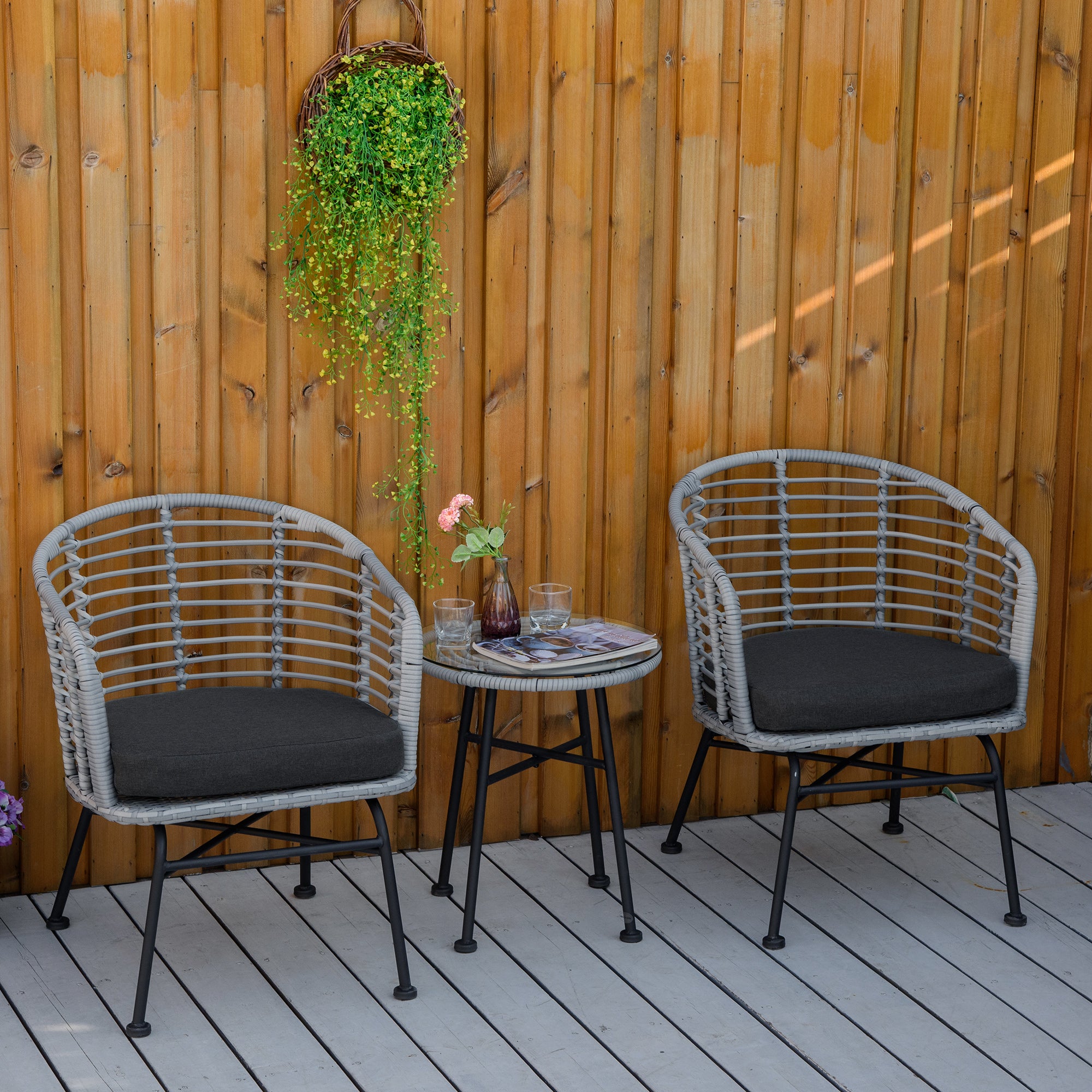 Natural Boho Patio Set