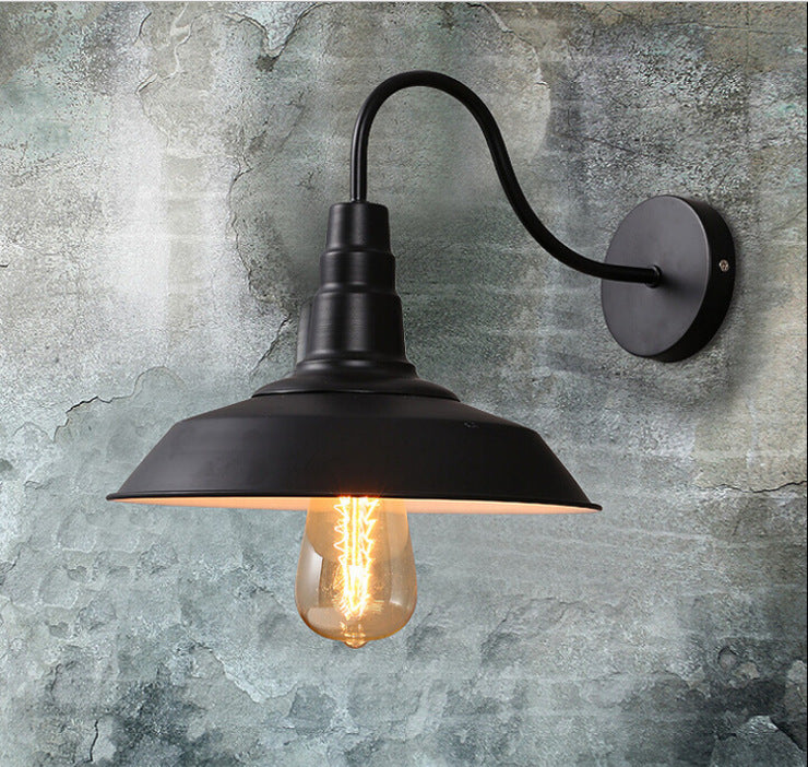 Wrought Iron Wall Lamp Retro Coffee Shop