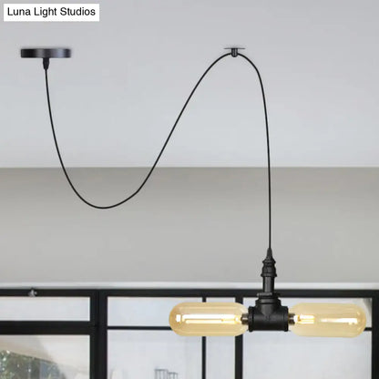 Alamak - Lámpara de araña colgante moderna de cristal ámbar con diseño de guirnalda