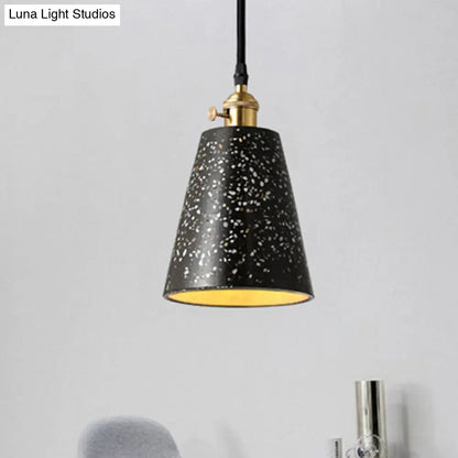 Alfa - Nordic Cone Pendant Lighting in Nordic Style Cement 1 Light Black/Grey/White Hanging Light