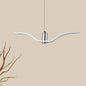 Alkalurops - Nautical Seagull Hanging Light: LED Pendant Lamp, White