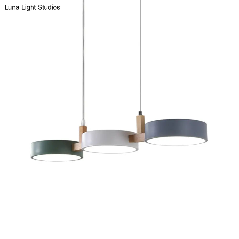 Alkes - Metal Cylinder Multi Light Pendant Nordic Ceiling Lamp