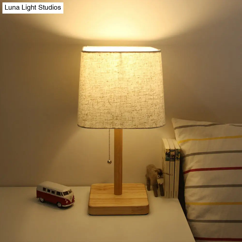 Alkurah - 1-Light Bedroom Pull Chain Table Lamp